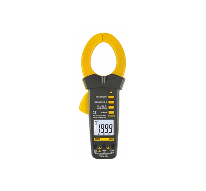 3-1/2 DIGIT 1999 COUNTS 2000V & 2000A DC/AC TRMS AUTO & MANUAL RANGING CLAMPMETER (MODEL : 4455)