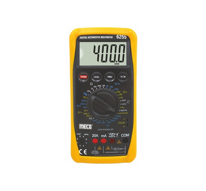 3-1/2 DIGITS 2000 COUNTS DIGITAL MULTIMETER WITH AUTOMATIC TERMINAL BLOCKING (MODEL : 6255)