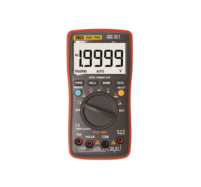 4-1/2 DIGIT 19999 COUNT TRMS AUTORANGING DIGITAL MULTIMETER (MODEL : 450B+TRMS)